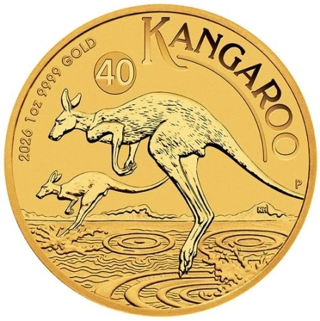 Złota Moneta Australijski Kangur